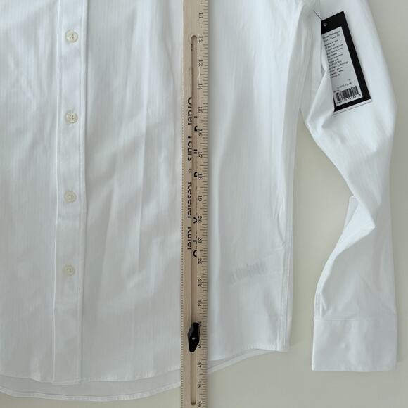 Rhone Commuter Shirt Mens Medium White Midweight Pro Button Up Performance - Picture 13 of 13